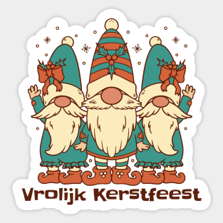 Merry Christmas in Dutch Sticker